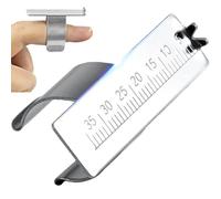 HiyyFloy Règle Dentaire en Alliage D'aluminium, 1 Pièce, Règle D'anneau De Dentisterie, Outil De Mesure du Canal Radiculaire pour Outils De Dentiste Endodontique
