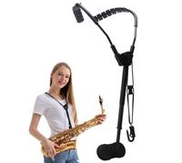 HiyyFloy Sangle De Saxophone Sangle De Cou De Saxophone Confortable Harnais De Saxophone Réglable Sangle D'épaule De Saxophone en Métal en Aluminium pour Saxophone Baryton Alto Ténor Soprano