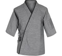 HiyyFloy Veste De Chef Sushi Unisexe À Manches 3/4, Kimono De Chef Japonais, Uniforme De Restaurant pour Hommes Femmes