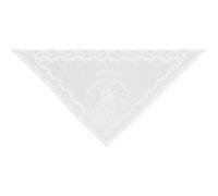 HiyyFloy Voiles De Chapelle Mantille De Messe Catholique - Vierge Enfant Broderie Dentelle Triangle Couvre-Chef Voile D'église Floral