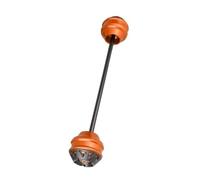 HIZORB Protecteur de Roue Capuchon De Protection Contre Les Chocs pour Axe Coulissant De Fourche De Roue Avant Et Arrière De Moto pour Kawasaki Z1000 2010-2017 2018 2019 2020(Front Wheel Orange)