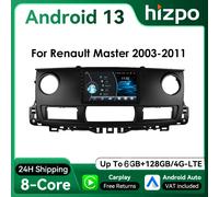 Hizpo 10.1 pouces Android13 autoradio pour Renault Master 2003 - 2011 RDS DSP GPS Navi 4G BT Android Auto CarPlay UI8581 système P2 (4Core 2G 32G)