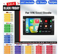 Hizpo 2 Din Android 14 lecteur multimédia de voiture pour VW Golf 4 Passat POLO Transport T5 GPS Carplay 4G écran Intelligent Autoradio P2CP AHDC6
