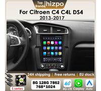 Hizpo 9.7 "Carplay Android autoradio pour citroën C4 C4L DS4 2013-2017 avec écran Vertical multimédia de Style Tesla GPS 4G BT 7862 P4-CP AI AHDC6