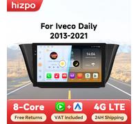 Hizpo 9 "Android Auto Radio pour Iveco Daily 2013 2014 2015 2016 2017 2018 2019 2020 2021 Carplay voiture lecteur multimédia GPS 2din QS6 (6GB 64GB)-A