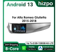 Hizpo 9 pouces Android Auto autoradio pour Alfa Romeo Giulietta 2015 - 2018 GPS RDS DSP 4G BT CarPlay UI8581 système Intelligent P2 (4Core 2G 32G)