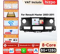 Hizpo AI sans fil Carplay Android Auto pour Renault Master 2003-2011 autoradio Navigation GPS lecteur vidéo DSP stéréo 360 caméra P3CP 2G 64G