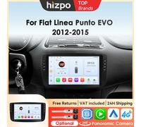 Hizpo Android 14 autoradio pour Fiat Linea Punto EVO 2012 ~ 2015 lecteur multimédia 2Din GPS Carplay stéréo WiFi 4G unité principale automatique T1 (4cores 1G 32G)