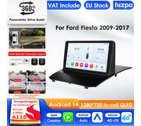 Hizpo Android 14 lecteur multimédia de voiture 2Din pour Ford Fiesta 2009 - 2017 GPS Carplay 4G WIFI AI écran Intelligent Autoradio RDS QS6 (8Core 6G 64G)