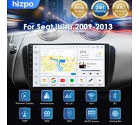 Hizpo Android 14 pour Seat Ibiza 6j 2009 - 2013 2010 Autoradio Stéréo QLED Lecteur Multimédia Vidéo GPS Commande Vocale IA CarPlay Unité Centrale Écran Tactile S6-6G 64G-8 cœurs-4G LTE