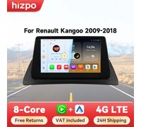 Hizpo-Autoradio Android Auto pour Renault, Kangoo 2009-2018, Lecteur de Limitation, Carplay, GPS, Système Intelligent, Sans DVD 2DIN, Unité Principale P2CP (2GB 32GB)
