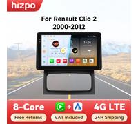 Hizpo-Autoradio Android, Navigation GPS, CarPlay, Stéréo, Unité principale, RDS, 4G, Limitation de l'autoradio, 2 Din, Renault Clio 2, 2000 - 2012 QS4 (4GB 32GB)