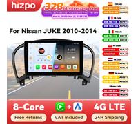 Hizpo Autoradio pour Nissan Juke YF15 2010 - 2014 Carplay 4G lecteur vidéo multimédia GPS Autoradio AI voix 2 Din Android Auto BT QS4 (4GB 32GB)-Type B