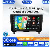 Hizpo autoradio pour Nissan Qashqai J11 x-trail 3 T32 2013-2017 lecteur multimédia Audio CarPlay Android Auto GPS WIFI Autoradio W7 C AI