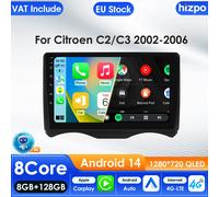 Hizpo Carplay 4G AI systèmes Android 14 autoradio pour citroën C2 2002-2006 citroën C3 lecteur vidéo multimédia GPS 2din Autoradio P1