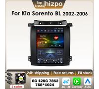 Hizpo Carplay autoradio Android pour Kia Sorento BL 2002-2006 pour Tesla Style multimédia 2Din 9.7 "écran Vertical GPS 4G BT 7862 S6 AI AHDC2