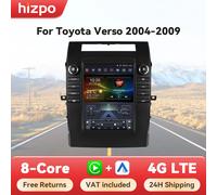 Hizpo pour Tesla Style Autoradio pour Toyota Verso Corolla 2004-2009 2006 Carplay 4G GPS Autoradio multimédia 2din Android Auto BT P1L (1GB 16GB)