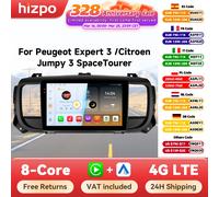 Hizpo sans fil CarPlay Android Auto pour Peugeot Expert 3 citroën Jumpy 3 SpaceTourer 2016 - 2021 autoradio multimédia vidéo GPS QS8PNC with 360 camera