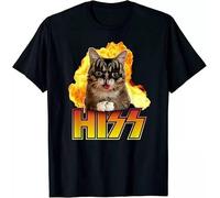 HIZZ The Rock Music Cat Parody Design Great Gift Idea T-Shirt Black M