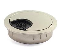 HJ Garden Œillets de bureau en métal 50 mm pour gérer et cacher les trous de câble de câblage pour bureau ou PC, champagne