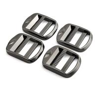 HJ Garden Lot de 4 boucles de verrouillage en m tal pour chelle, r glables en alliage de zinc, pour sangle de sac dos, accessoires 25 mm (noir)