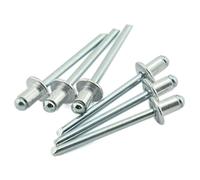 HJ Jardin en aluminium aveugles Pop Rivet Tête en forme de dôme Open end Décoration Fermeture ongles rivets pop 60pcs 3/16" x 1/4" (6-4)