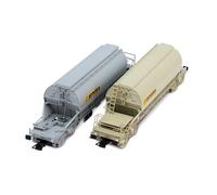 HJ6229 VTG FRANCE, coffret de 2 wagons-trémies à 4 essieux Taoos, livrée gris,