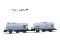 HJ6247 SNCF, coffret de 2 wagons-citerne à 3 essieux, « BP », ép. IV échelle Ho