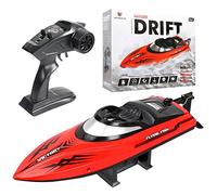 HJ811 Bateau télécommandé Eau Jouets d'été Bateau compétitif 2.4G 25km/h Bateau à Grande Vitesse avec lumière Rappel de Batterie Faible sur la Voile
