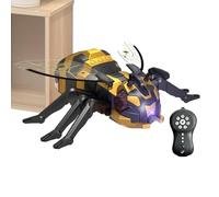 Hjatirace Abeille Télécommandée,Robot Jouet Abeille avec Fonctions De Spray, Son Et Lumière | Drone Télécommandé Animal Interactif - pour Garçons et Filles, pour Fête, Voyage, Mur, Sol, Anniversaire