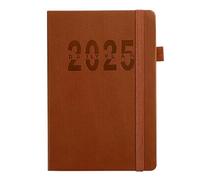 Hjatirace Agenda 2025, agenda 2025 | Bloc-notes du journal du calendrier | Carnet de notes organisateur pour espace de travail, voyage, voyage d'affaires, maison, école
