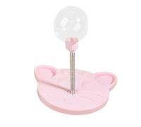 Hjatirace Balle distributrice de friandises, balle d'alimentation lente pour chat, jouet interactif pour animal domestique, encourage la recherche de nourriture naturelle, distribution réglable de