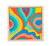 Hjatirace Blocs Empilables Arc-en-| Jouets d'apprentissage Précoce en Bois - Blocs Puzzle à Emboîtement | pour École Maternelle Jardin d'Classe Maison Éducateurs Famille Groupe Anniversaire