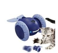 Hjatirace Cat Rolling Toy, Electric Smart Moving Toys, Cute Cat Toy, Battery Powered Cat Toy, Battery Powered Cute Cat Toy, Easy to Use, Portable for Entertainment Relaxing Playing
