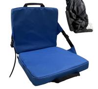 Hjatirace Coussin de siège de voyage pliable, siège de stade, coussin confortable, chaise de blanchisseur confortable, coussin de siège de stade, facile à utiliser, portable pour concerts sportifs
