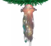 Hjatirace Décor de lanterne de méduses - Lampes mignonnes en forme de créature marine - Lumières ambiantes, éclairage décoratif de fête d'anniversaire sur le thème de l'océan sous la mer