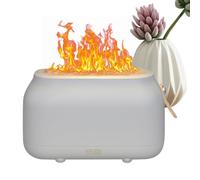 Hjatirace Diffuseur de parfum, diffuseur d'huile parfumée à effet de flamme ultrasonique | Petit humidificateur de bureau, université, étudiants, dortoir, chambre d'enfant, salle de musique, hôtel