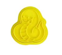 Hjatirace Emporte-pièce « Year of the Snake » - Tampon serpent, moule à biscuits pour festival du printemps, emporte-pièces pour le Nouvel An, outils de pâtisserie pour