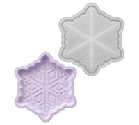 Hjatirace Empreinte Flocon de Neige Moule en Silicone Forme Flocon Noël | Moulage pour boîte à bijoux pour plateau à bibelots, activités créatives, décoration