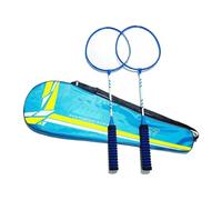 Hjatirace Ensemble de Raquettes de Badminton,Ensemble de Remplacement de Raquettes de Badminton légères pour 2 Joueurs | Équipement de avec Cordes élastiques pour la Plage, Jeu Familial en