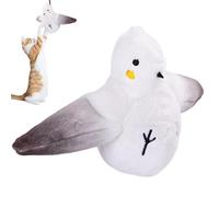 Hjatirace Flying Bird Cat Toy, Automatic Chirping Toy, USB Interactive Cat Toy, Real Chirping Animal, USB Rechargeable Touch Activated Toy, Easy to Use, Portable for Indoor Cats Kittens