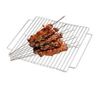 Hjatirace Grilles de cuisson en acier inoxydable, grille de grillade extérieure,Grilles d'extérieur pour rôtir - Accessoires de cuisson de grille de barbecue pour le jardin de pique-nique en plein air