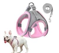 Hjatirace Harnais pour petits chiens - Gilet réfléchissant pour chien - Harnais pour chien, haute visibilité, sécurité par les temps pour chiens de petite et moyenne taille