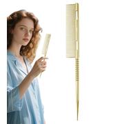 Hjatirace Peigne Queue de Cheval pour Femme - Brosse à Démêler avec Pointe de Séparation et Soies pour Volume,Outil Léger Pour Démêlage Et Volume Pour Femmes Et Filles