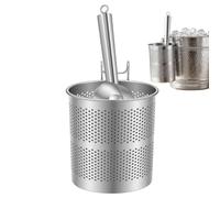 Hjatirace Pelle à glace et son support - Pelle En Acier Inoxydable Avec Support | Cuillère pour machine à glaçons - Pour Le Seau De Glace, Bar De La Maison, Réfrigérateur, Fêtes, Camping Et Mariages