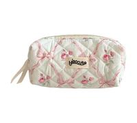 Hjatirace Pencil Pouch School, Floral Cosmetic Bag, Soft Makeup Bag, Waterproof Pen Pouch Pens, Pencil Case Office Stationery Makeup Bag, Easy to Use, Portable for Pencils Erasers Color Pens