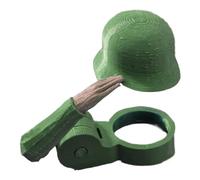 Hjatirace Soldier Salute Casque de bouteille de bière, bouchons de bouteille de soldat, couvercles de boissons sur le thème de l'armée, parfait pour démarrer la conversation, garde les boissons