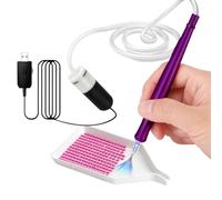 Hjatirace Stylo d'art strass - Stylo de peinture avec pompe à vide - Adsorption de perles - Applicateur portable USB pour atelier, maternelle, équipe