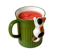 Hjatirace Tasse À Café En Forme De Chat - Poignée Confort Céramique Décorations de Bureau Drôles,Mug Chat Mignon Pour Eau Thé Et Jus,Pour Thé Jus Eau Chambre Salon Cuisine Bureau École Appartement