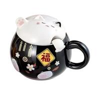 Hjatirace Tasses Mignonnes - Ustensile de Thé avec Design de Chat | Mug Mignon pour Café | Idéal pour le Thé, le Cacao, le Latte, le Vin, le Jus, la Bière, le Lait, la Cuisine, le Café, le Restaurant,